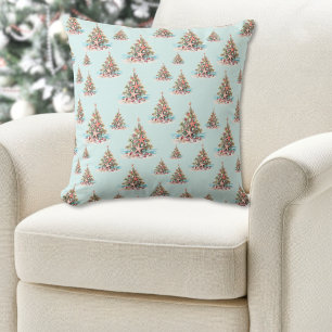 Beach Shell Christmas Tree Pattern Cushion