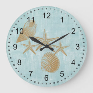 Beach Shells Large Clock