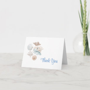 Beach Shells Thank You Note Card