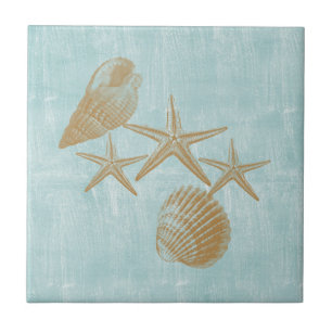 Beach shells tile