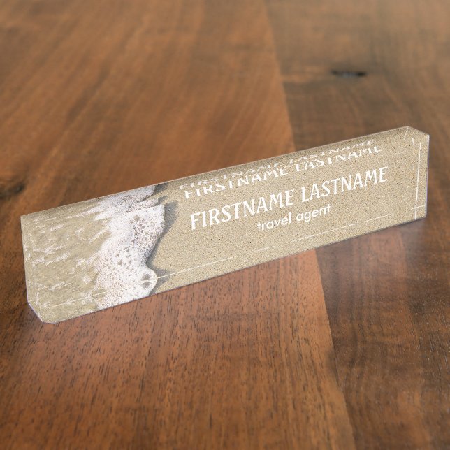 Beach Shore Custom Nameplate (Side)