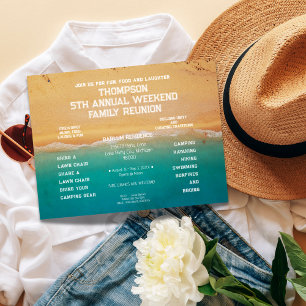 Beach Shore Family Reunion Postcard