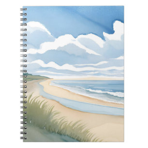 Beach Shore Walk   Coastal Ocean Watercolor Notebook