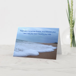 Beach Shoreline Photograph Card