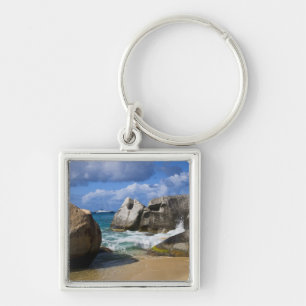 Beach side at Virgin Gorda, British Virgin Key Ring