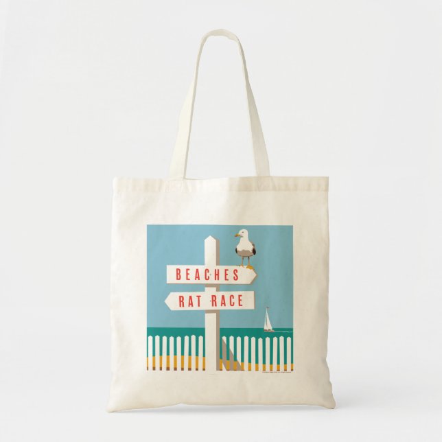 Beach Sign Post Tote Bag (Front)