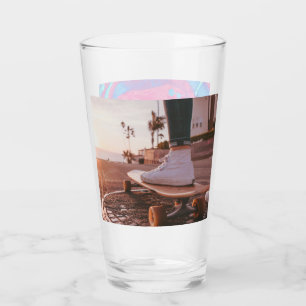 beach skating glass