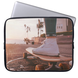 beach skating laptop sleeve