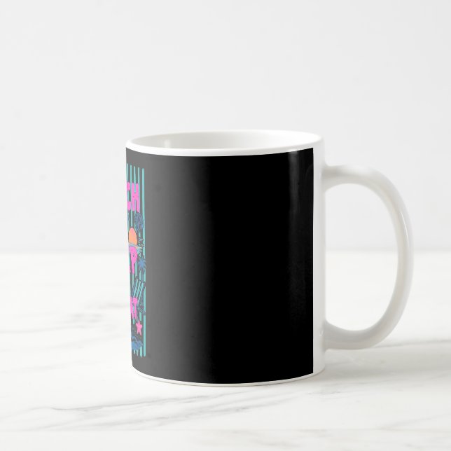 Beach sleep repeat ocean vacation relax  coffee mug (Right)