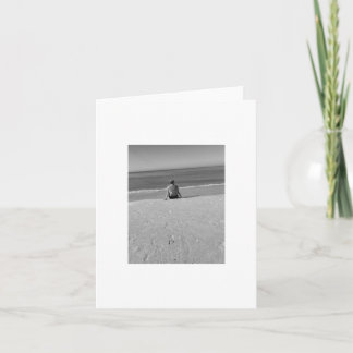 Beach Solitude, Blank card for personalisation