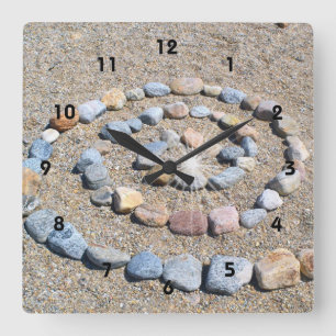 Beach Spiral Wall Clock