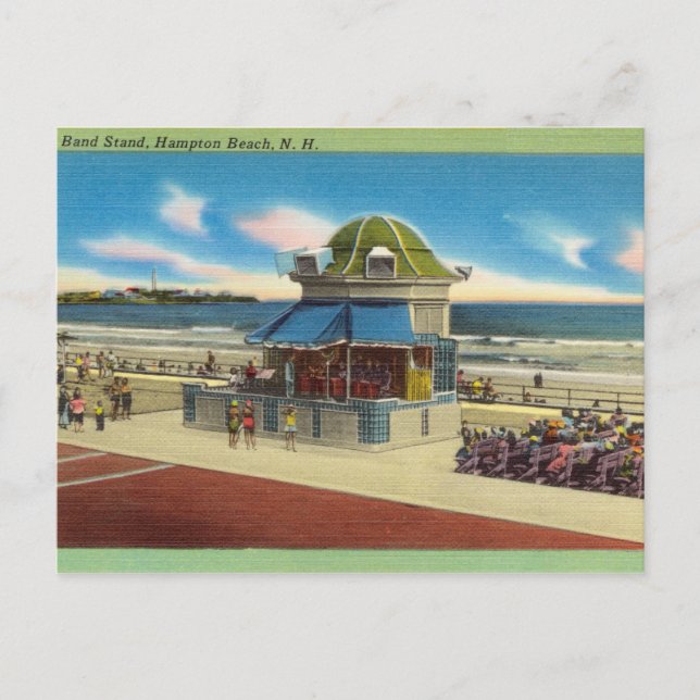 Beach Stand, Hampton Beach, New Hampshire Postcard (Front)