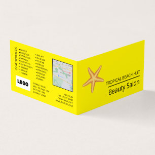 Beach Starfish, Beautician, Loyalty Card, Business Card