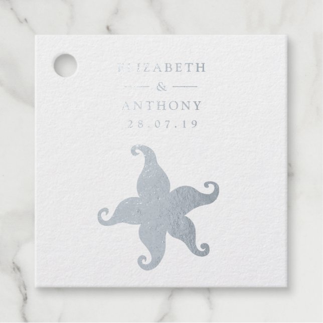 Beach Starfish Favour Tags (Front)