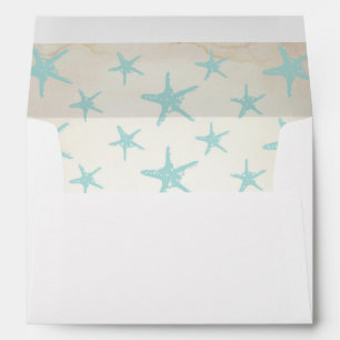 Beach Starfish Invitation Envelope