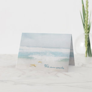 Beach Starfish Ocean Watercolor Sympathy Card