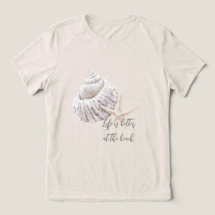 Beach Starfish personalised better at the beach Tri-Blend Shirt