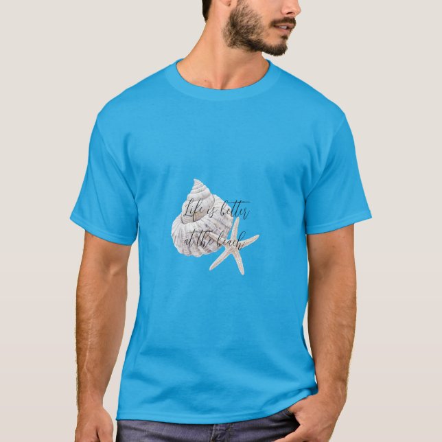 Beach Starfish personalised quote T-Shirt (Front)