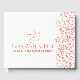Beach starfish property letting coral guest book