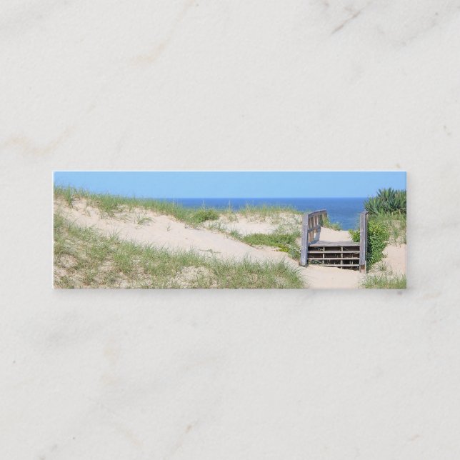 Beach Steps Mini Business Card (Front)