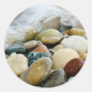Beach Stones at the Shore Stickers