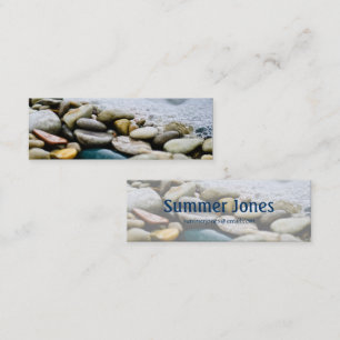 Beach Stones Mini Business Card