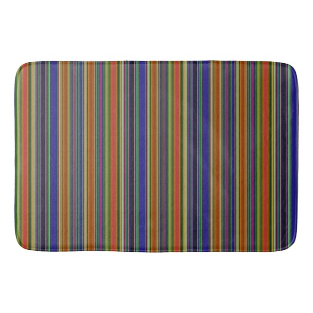 Beach Stripes Bath Mat (Front)