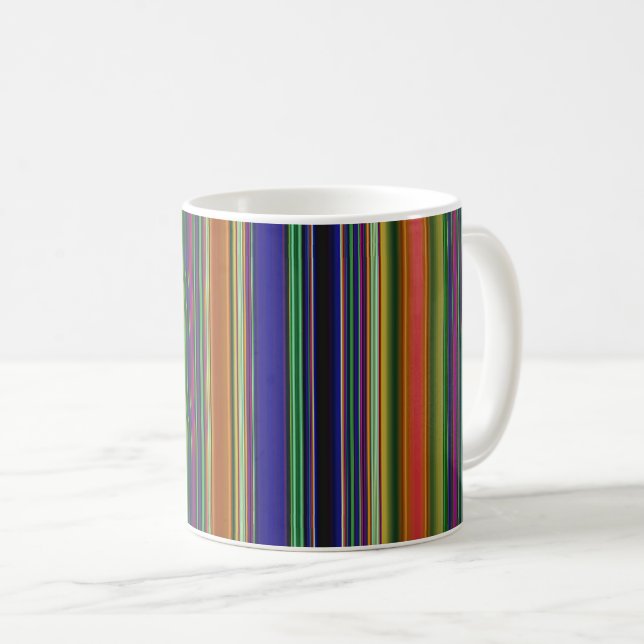 Beach Stripes Coffee Mug (Front Right)
