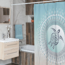 Beach Style Turtle and Mandala Coastal Maritime