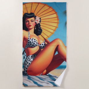 Beach Summer Classic Pin Up Towel