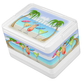 Beach Summer Cocktails Igloo 12 Can Cooler Chilly Bin