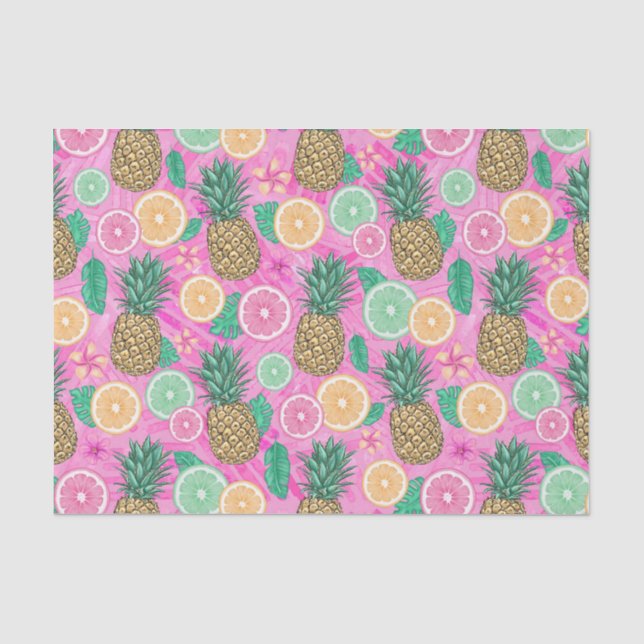 Beach Summer Pattern  Tissue Paper (Front)