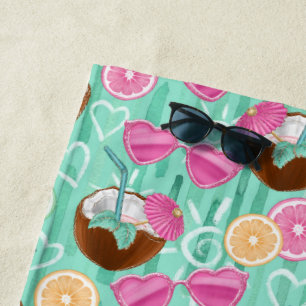 Beach Summer Pattern  Towel