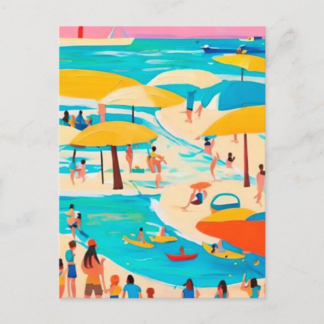 Beach summer postcard (Front)