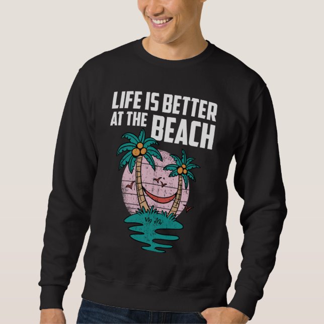 Beach Summer Surfer Sweatshirt (Front)