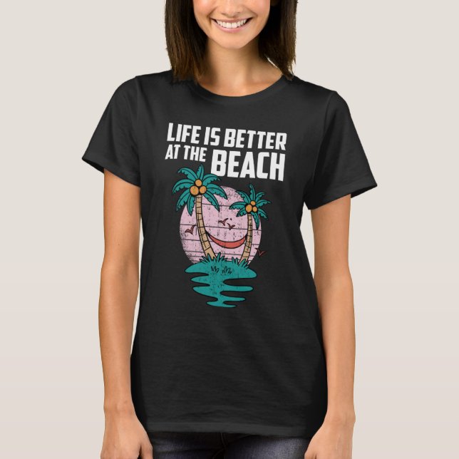 Beach Summer Surfer T-Shirt (Front)