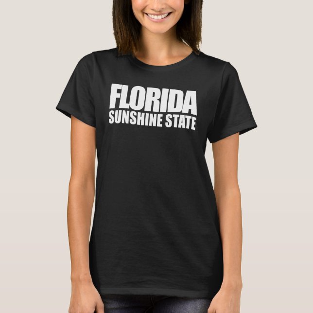 Beach Summer Vacation Florida Sunshine State T-Shirt (Front)