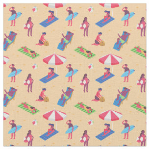 beach summer vacation surfing sunbathing sand fabric