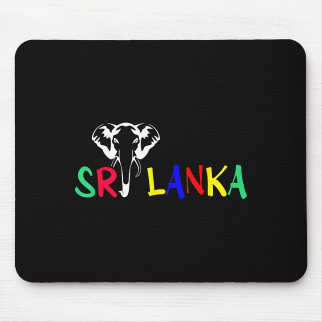 Beach Summertime Ocean _ Sri Lanka Elephant _ Mouse Pad (Front)