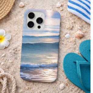 Beach Sun & Surf Monogram  iPhone 15 Pro Case