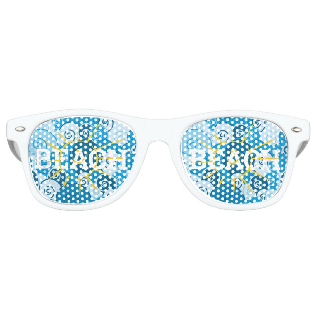 BEACH Sun Wave retro Shades / Fun Party Sunglasses (Front)