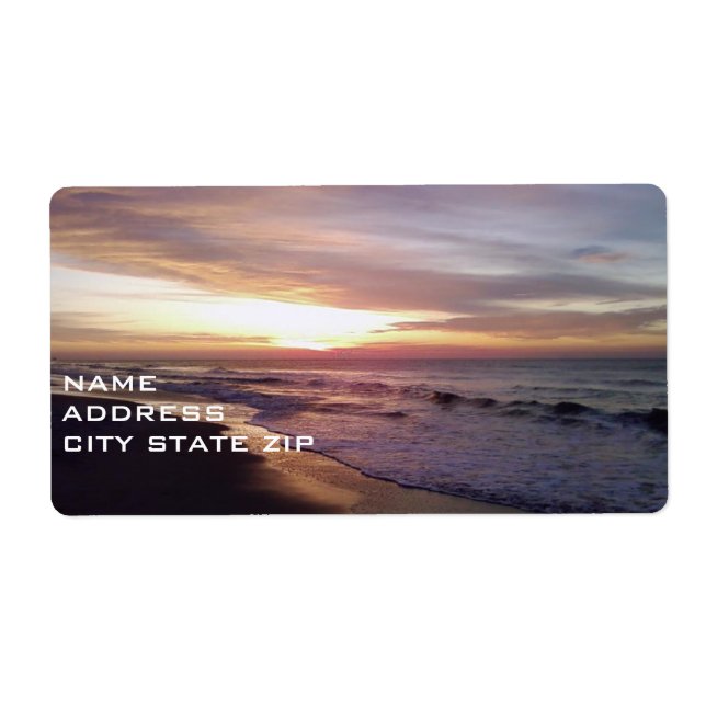****BEACH SUNRISE**** ADDRESS LABEL (Front)