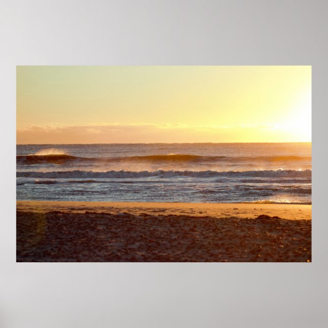 Beach Sunrise Photo Poster (Front)