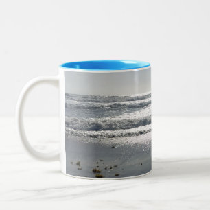Beach Sunrise Two-Tone Coffee Mug