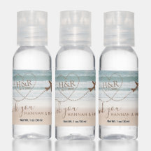 Beach Sunset Aeroplane Heart Monogram Destination