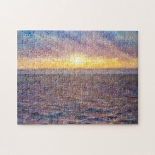 Beach Sunset Art Puzzle (Horizontal)