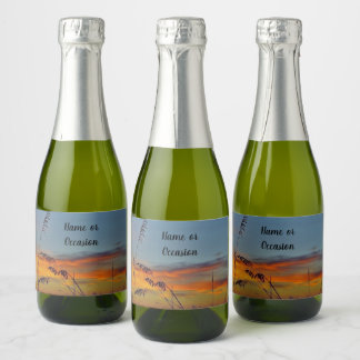 Beach Sunset Bottle Label