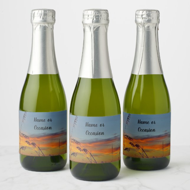 Beach Sunset Bottle Label (Bottles)