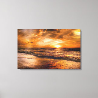 Beach Sunset Canvas Print