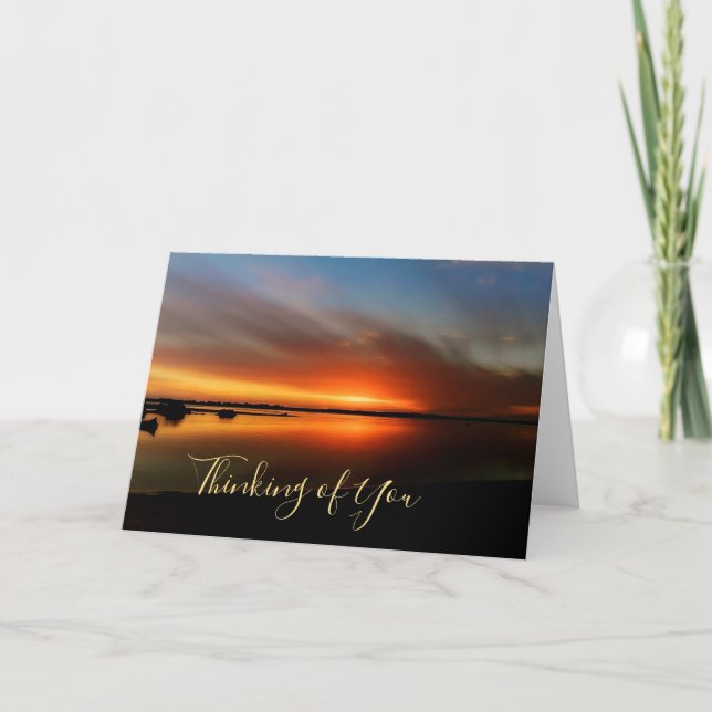 Beach sunset card (Front)